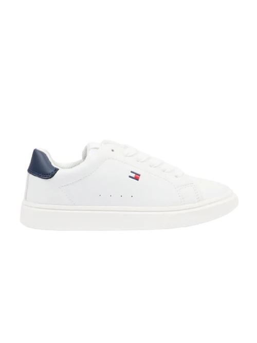 SNEAKER BASSA ALLACCIATA BIANCO/BLU TOMMY HILFIGER | T3X9 34350 1355/X336